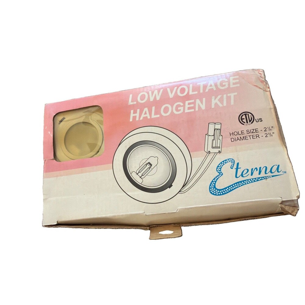 Eterna Low Voltage Halogen Recessed Lighting Kit Electronic Transformer 2-1/8”